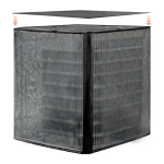 Universaalne must kahekihiline kliimaseadme kate, 711x711x812 mm