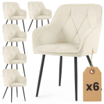 S&ouml;&ouml;gitoa toolide komplekt DIAMANTE, 6 tk, beež/must, 54,5 &times; 82,5 &times; 58 cm