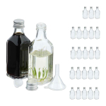 Klaaspudelid Relaxdays, 25 tk, 50 ml, 10 &times; 3,5 &times; 3,5 cm