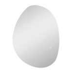 Vannitoa peegel LED-valgustusega Homcom 70x5x50cm, h&otilde;bedase v&auml;rviga