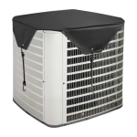 Konditsioneeri pealmine kate, 710x710 mm, must, universaalne, vihmakindel
