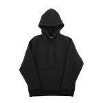 Meeste fliisist kapuutsiga dressipluus, must, XXL