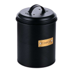 Bioj&auml;&auml;tmete pr&uuml;gikast Relaxdays, 2,5 l, Must, &Oslash; 14 &times; 21,5 cm