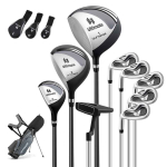 Golfikomplekt, vasakuk&auml;elistele, 460CC draiver, 8 keppi, Hall, 83 &times; 51 &times; 96 cm