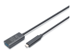USB-pikenduskaabel Digitus DA-73113, USB-C USB-A-le