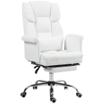 Kontoritool Homcom 69x65x115cm, valge/hall v&auml;rv