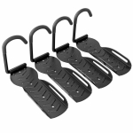 Komplekt 4 seinakinnitusega jalgrattahoidjaga Sportnow 25,5x10,5x4cm, musta v&auml;rvi