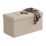 Esikupink Relaxdays 10051509_127, volditav hoiukastiga, Beež, 76 &times; 38 &times; 38 cm