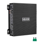 Autov&otilde;imendi VEVOR MXAB600.2, 2 kanalit, Hall, 21,8 &times; 21 &times; 5,4 cm