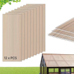Pol&uuml;karbonaadist katusepaneelid VEVOR PC6-12-1, 12 tk, 1520 &times; 610 mm