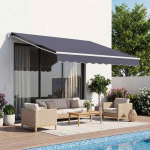 Varikatus VEVOR RA250200-N, k&auml;sitsi juhitav, Hall, 250 &times; 200 &times; 25 cm
