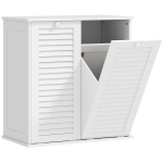 Vannitoa kapp pesukastiga Homcom 70x38x73cm., valge