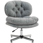 Kontoritool Homcom 65x65x94cm, hall/h&otilde;bedane v&auml;rv