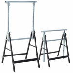 Komplekt 2 saealust Homcom 68x58x130cm, must/h&otilde;bedane v&auml;rv