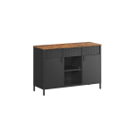 Kummut 40x110x76cm., pruun/must