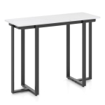 Konsool 107x40x79,5 cm, valge/must