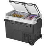 Kaasaskantav 58 L autok&uuml;lmik, kompressor, kahetsooniline, 12 V, reguleeritav temperatuur