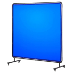 Keevitusmask raamiga, 1,74x1,74 m, sinine, UV-kaitse, rattad