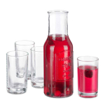 Klaasist kann Relaxdays 10037676.0, 4 klaasiga, &Oslash; 9,5 &times; 27,5 cm