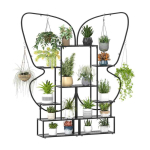 Lillealuste komplekt, 2 tk, 6 tasandit, 12 riiulit, 4 konksu, 87 &times; 26 &times; 185 cm