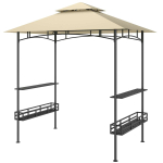 Grillisuvila telk Outsunny 240x150x257cm, liiva/musta v&auml;rvi