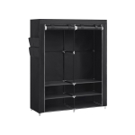 Riidest riidekapp 45x127x176cm., must