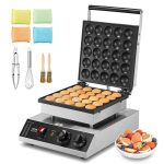 Elektriline mini poffertjes pann, 25 tk, 1700 W, roostevaba teras