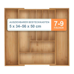 S&ouml;&ouml;giriistade sahtlisisu Relaxdays, 7&ndash;9 sektsiooni, 56 &times; 6 &times; 50 cm