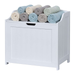 Hoiukast Relaxdays 10051486_49, 80 l, Valge, 56 &times; 36 &times; 53 cm