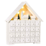 Advendikalender Homcom 39x9x42cm., valge