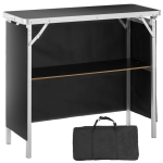 Kokkupandav kaasaskantav n&auml;itusepoodiumilaud 98 &times; 39 &times; 87 cm, lett hoiukasti ja korviga