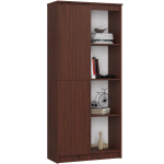 Kontoririiul CLP R80 1D 4P, 1 uks, 8 riiulit, pruun, 80 &times; 180 &times; 35 cm