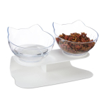 Kasside s&ouml;&ouml;tmisalus Relaxdays, 2 kaussi, kumbki 500 ml, Valge, 27,5 &times; 16 &times; 13,5 cm