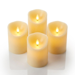 LED-k&uuml;&uuml;nalde komplekt, 4 tk, &Oslash; 7,5 &times; 10 cm