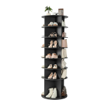 Jalan&otilde;uderiiul VEVOR OY-XZXJ-07-7, 7 taset, 4 sektsiooni, kuni 28 paari, Must, 598 &times; 1805 &times; 598 mm