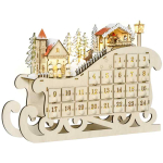 Advendikalender Homcom 45x10x31cm., erinevad v&auml;rvid