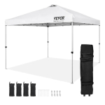 Pop-up &uuml;ritustelk 305x305 cm kandekotiga, valge