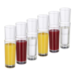 Pika joogi klaasid Relaxdays 10023421.0, 12 tk, 6 &times; 15 &times; 6 cm