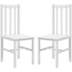 Komplekt 2 s&ouml;&ouml;gitoa tooli Homcom 38,5x47,5x99cm, valge v&auml;rv