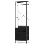 Riidepuu 55x28x176cm, musta v&auml;rvi