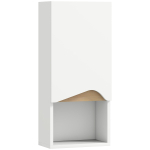Seinale kinnitatav vannitoakapp, 1 avatud sektsioon, 30 &times; 67 &times; 17 cm