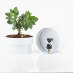 Lillepoti kujundusega seif Relaxdays 10051643_49, 2 v&otilde;tit, &Oslash; 12,5 &times; 13 cm