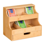 Teekotikeste dosaator Relaxdays 10047832.0, 9 lahtrit sahtliga, 27 &times; 24 &times; 17 cm