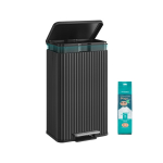Pr&uuml;gikast SONGMICS, 50 l, pedaaliga, Must, 33,6 &times; 62,5 &times; 40,3 cm
