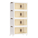 Hoiukastid SONGMICS, 4 tasandit, 220 l, Valge, 60 &times; 120 &times; 32,5 cm