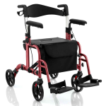 Istmega rulaator, Kaks &uuml;hes, Punane, 40,5 &times; 85,1&ndash;96,5 &times; 63,5 cm