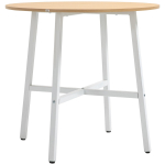 S&ouml;&ouml;gituba laud Homcom 80x76cm, helepruun/valge v&auml;rv