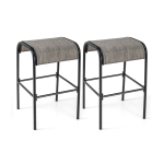2-osaline baari toolide komplekt 47x47x76cm, pruun/must