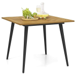 V&auml;lim&ouml;&ouml;bli laud 107x107x75cm, helepruun/must v&auml;rv