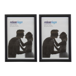 2 pildiraami komplekt 16x11x8,5cm, must